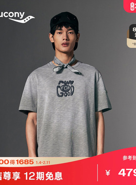 Saucony索康尼NATHAN BELL系列男女同款运动休闲透气短袖圆领T恤