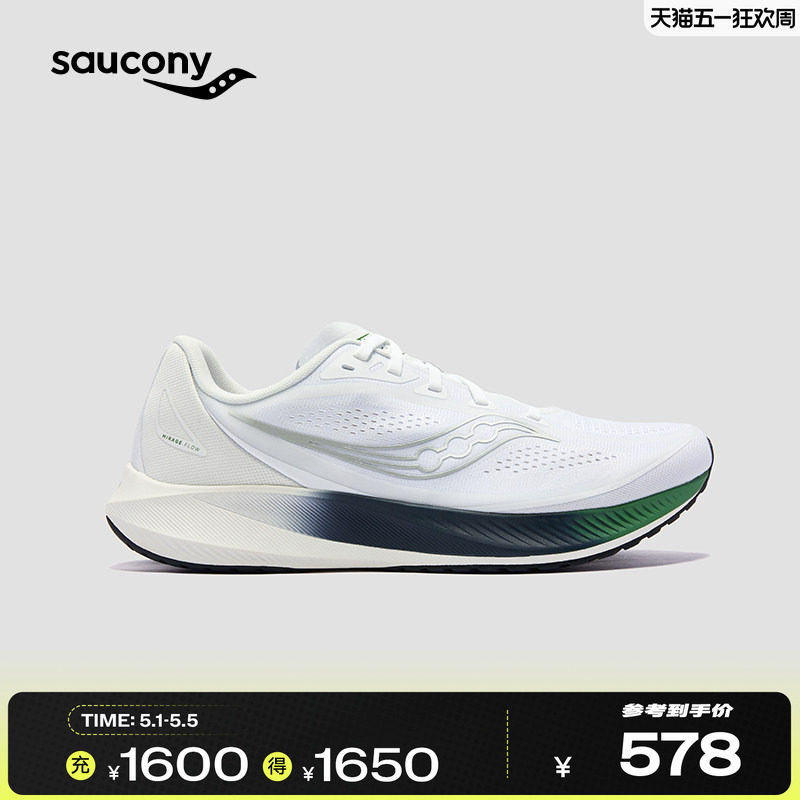Saucony索康尼MIRAGE FLOW男女通勤轻量透气训练缓震运动鞋跑鞋