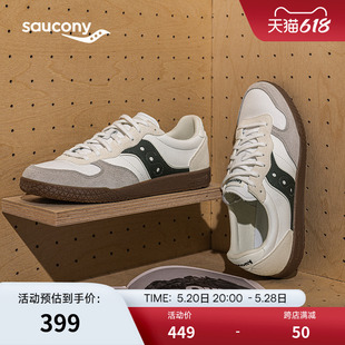 男软底低帮板鞋 周翊然同款 女德训鞋 子 Saucony索康尼24新款 小白鞋