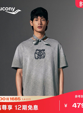 Saucony索康尼NATHAN BELL系列男女同款运动休闲透气短袖圆领T恤