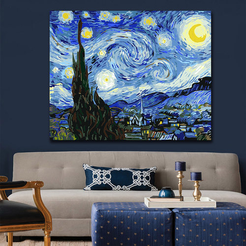 星空抽象画价格 星空抽象画图片 星期三