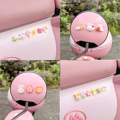 电动车装饰卡通可爱3D立体贴