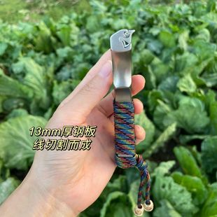 龙齿快压狐狸弹弓扁皮不锈钢卡扣直板大弓门户外射击精准弹弓架