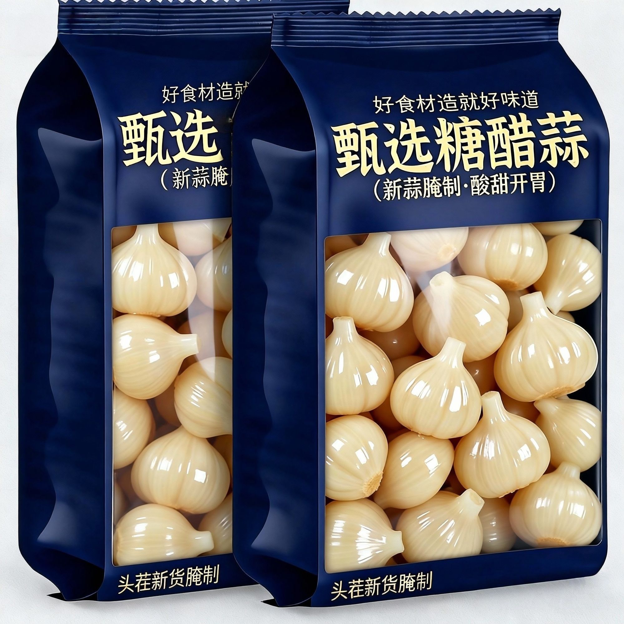太便宜了糖蒜新蒜正宗甜蒜批发500g糖醋腌制配面条早餐粥火锅大蒜