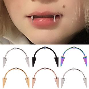 旅悦 欧美风德古拉钉微笑钉恶魔钉虎牙僵尸牙系带钉cosplay吸血鬼