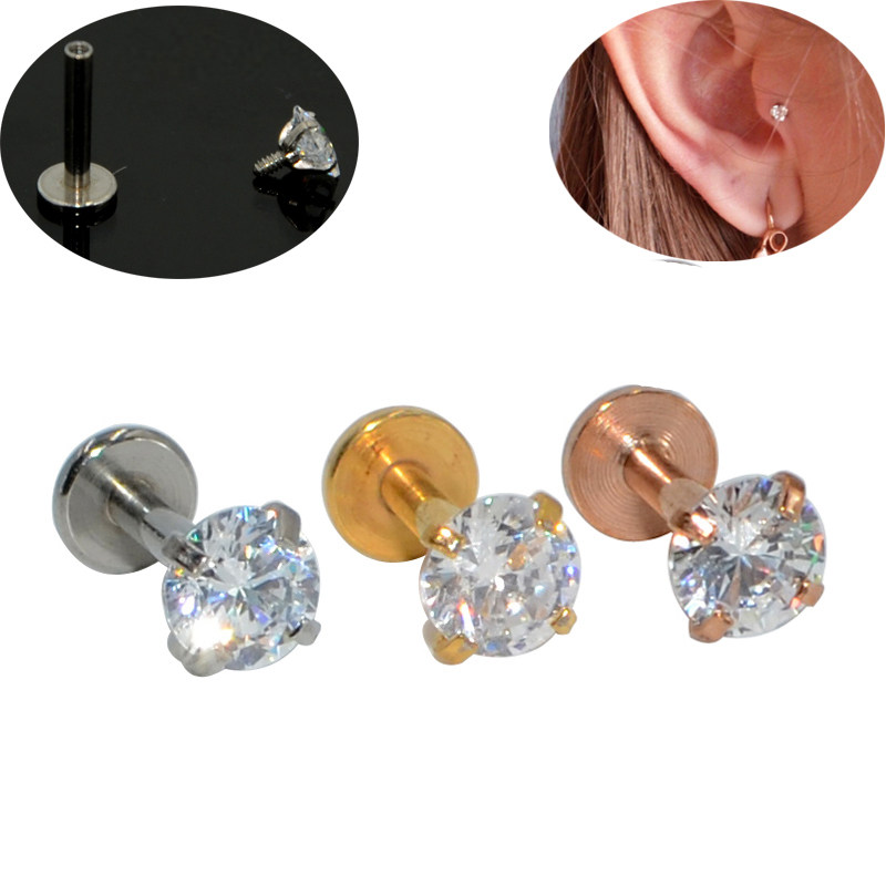 lip钛钢日韩风内牙粗针耳骨钉