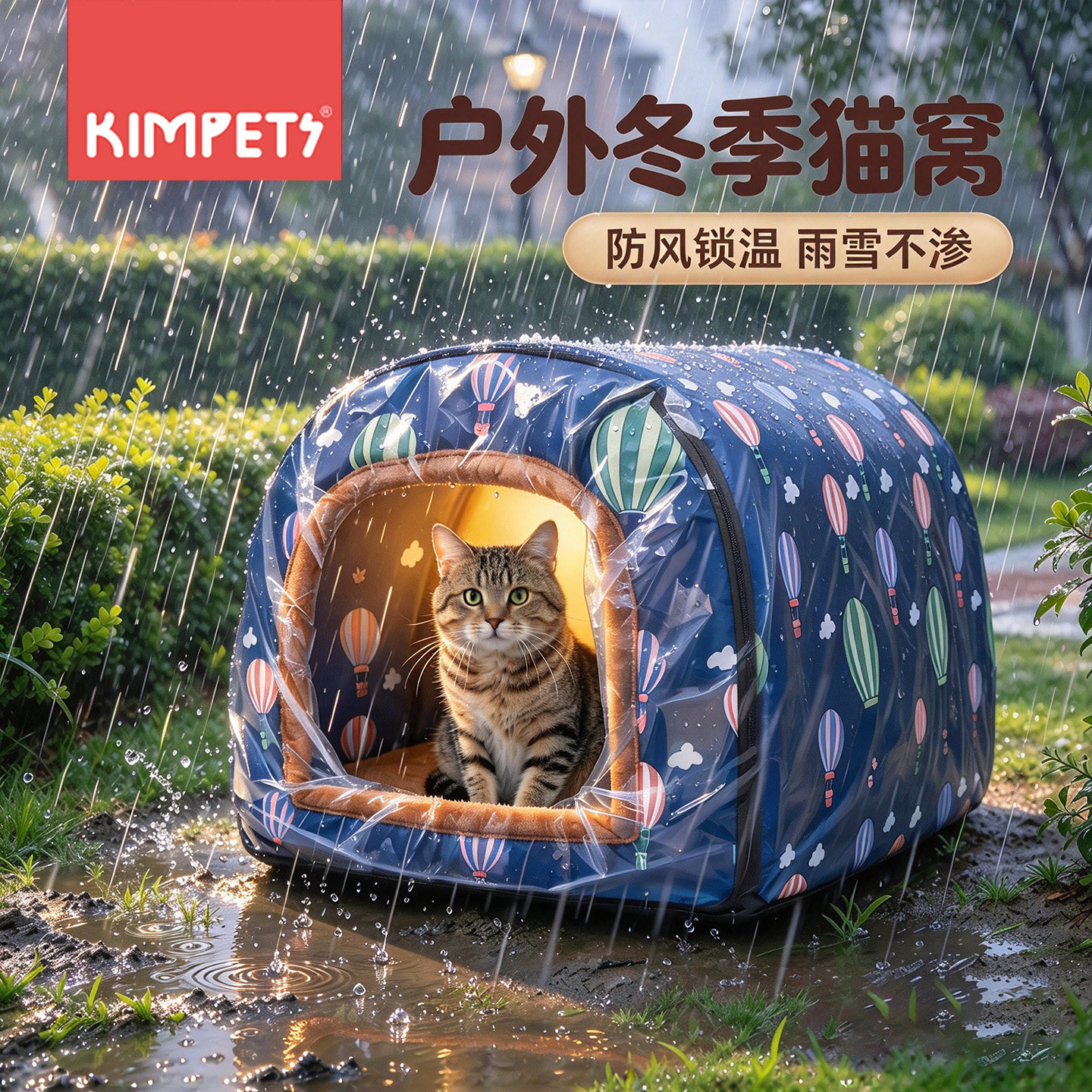 流浪猫户外窝流浪猫窝冬加厚不塌陷封闭式安全感猫咪睡窝冬季保暖