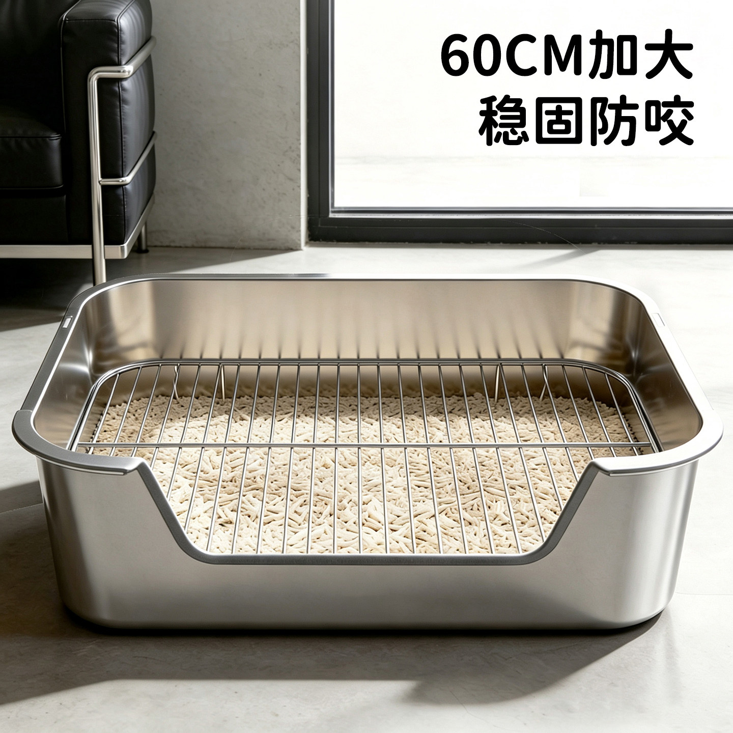 不锈钢狗厕所小型犬狗尿盆狗狗定点上厕所神器狗拉屎的盆宠物厕所