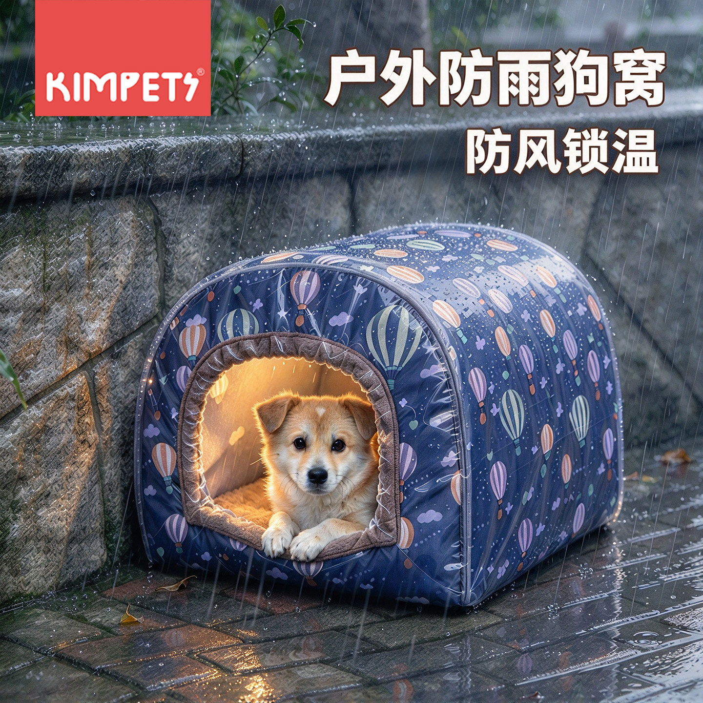 狗窝室外过冬封闭式安全感狗屋大型犬农村户外防寒狗狗睡窝冬加厚