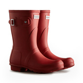 防水雨鞋 HUNTER女经典 惠灵顿露营鞋 橡胶厚底短筒靴