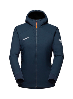 MAMMUT猛犸象 Rime Light女轻薄抓绒连帽棉服透气防风滑雪中层衣