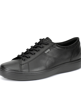 【断码清仓】ECCO爱步GTX防水真皮休闲鞋男潮鞋板鞋柔酷7号430364