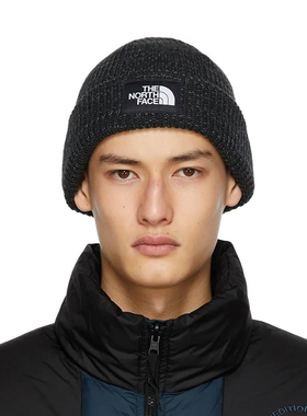 TNF北面美版LOGO男女保暖毛线帽SALTY BEANIE