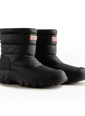 HUNTER男Intrepid无畏防寒短靴加厚加绒保暖防滑休闲雪地靴