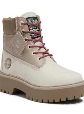 添柏岚Timberland新款女鞋防水厚底增高宽版靴A2H3C