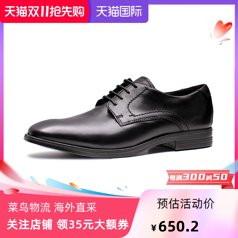 Ecco/爱步商务正装皮鞋男夏季英伦低帮鞋真皮德比皮潮男鞋621634