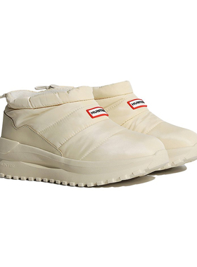 HUNTER男女同款Puffed冬季短靴情侣款户外厚底保暖休闲雪地靴