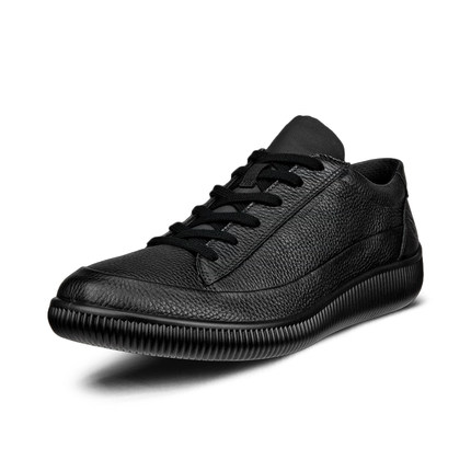 ECCO爱步男Soft Zero真皮休闲板鞋柔酷零点轻盈防水德训鞋537774