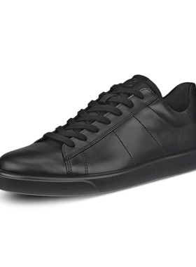 ECCO爱步 板鞋男鞋休闲鞋春夏新款牛皮板鞋521304