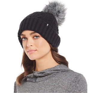 FUR MEGA POM 运动帽女3FJM保暖针织帽子OH TNF北面美版