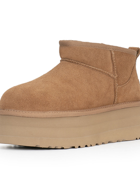 UGG  秋冬女款PLATFORM保暖加厚底迷你短筒雪地靴   1135092