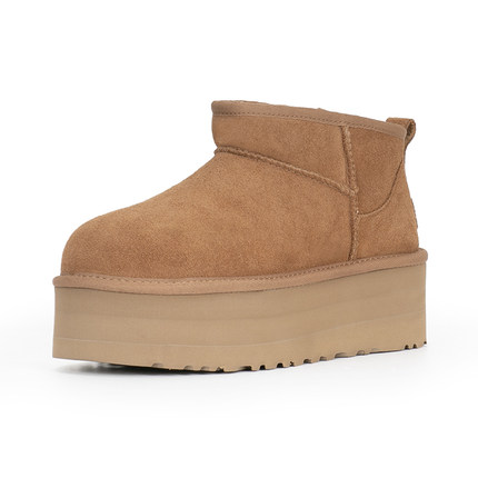 UGG  秋冬女款PLATFORM保暖加厚底迷你短筒雪地靴   1135092