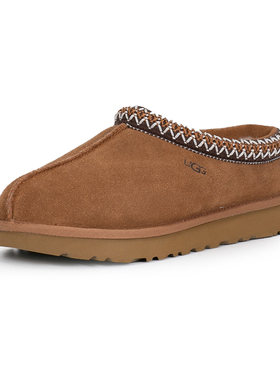 UGG女拖鞋冬休闲鞋羊毛保暖翻毛皮编织花边Tasman缝线TASMAN 5955