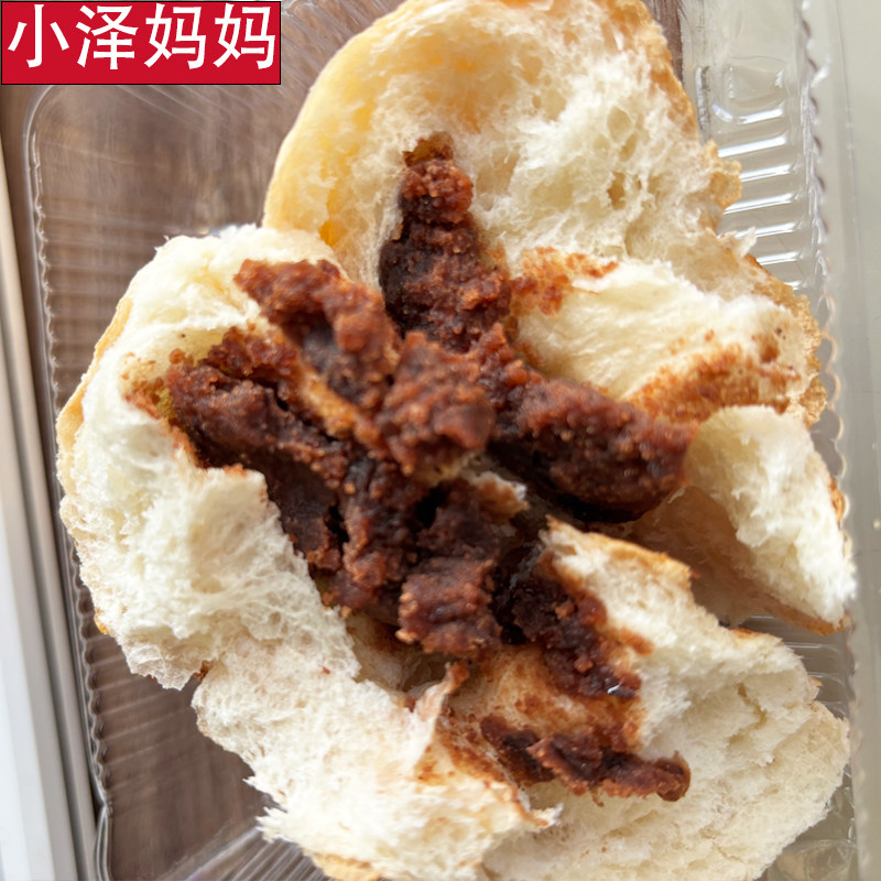 豆沙面包老式夹心即食早餐学生