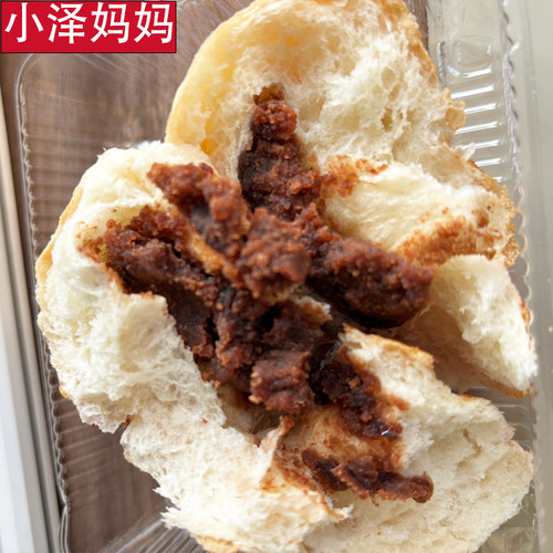 豆沙面包老式夹心即食早餐学生