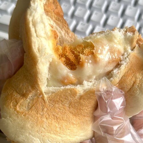 沙拉肉粉松汉堡夹心爆浆