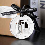 城市印象香薰礼盒套装 定制石膏香片伴手礼企业巡展会纪念品扩香石