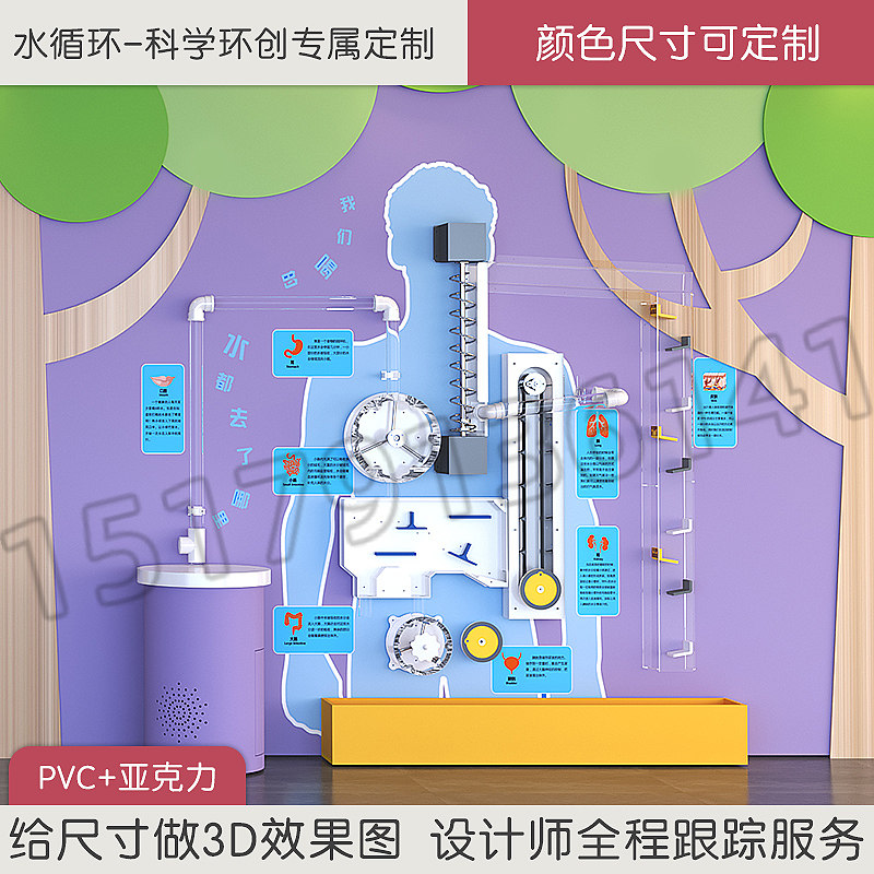 幼儿园科学探索环创互动主题墙面我们喝的水都去哪了云从哪里来