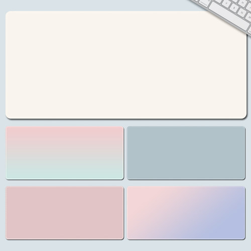 简约纯色鼠标垫加厚锁边桌垫