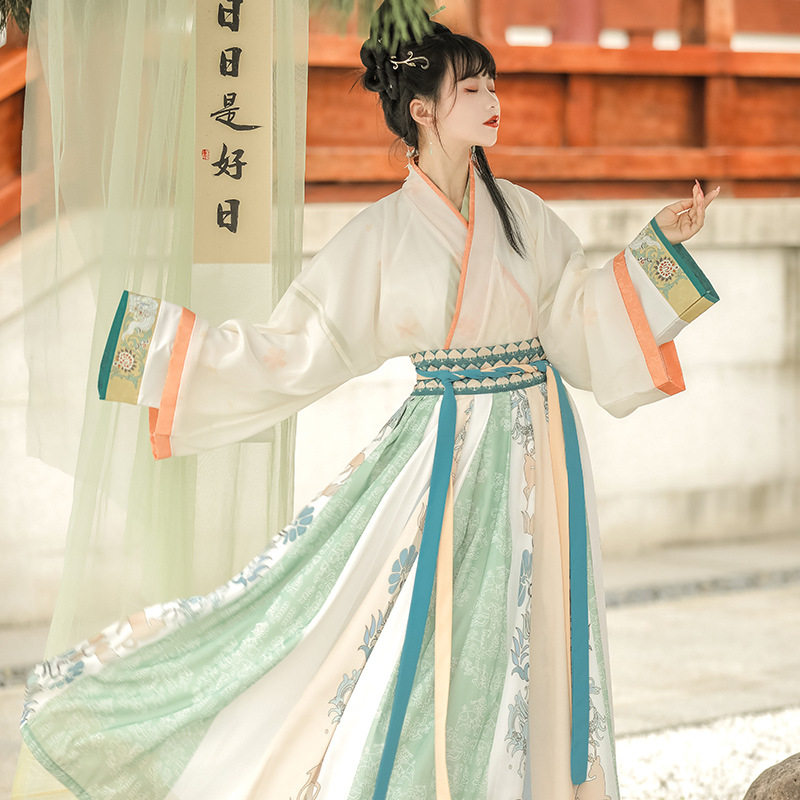 原创汉服女中国风晋制女装2022新款爆款女古风广袖流仙裙秋冬