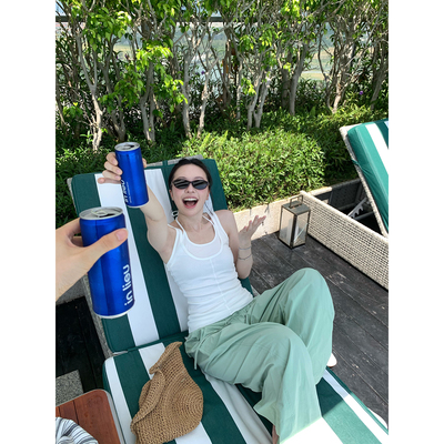daydayicy Summer叠叠乐 吊带背心女夏季U领修身显瘦纯色基础吊带