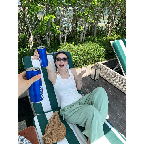 daydayicy Summer叠叠乐 吊带背心女夏季U领修身显瘦纯色基础吊带