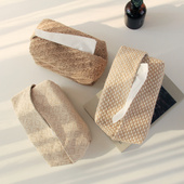 Living Jute Japanese NEW Napkin Style Case for Tissue Holder