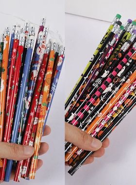 24Pcs Christmas Halloween Easter Party Gifts HB Pencils for