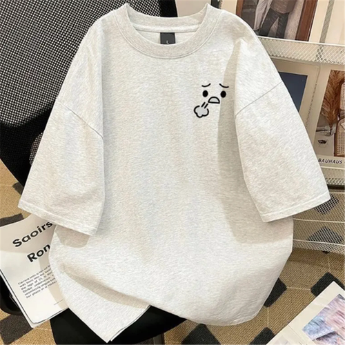 外贸撤回尾货清仓捡漏~纯棉潮牌 夏季短袖T恤男女装宽松百搭上衣