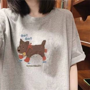 外贸撤回尾货清仓捡漏 宽松百搭上衣服 纯棉潮牌短袖 T恤男女士夏季