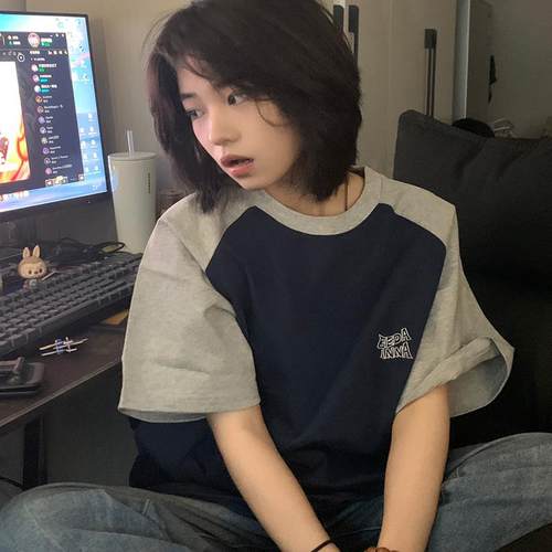 外贸撤回尾货清仓捡漏~纯棉潮牌 夏季短袖T恤男女装宽松百搭上衣
