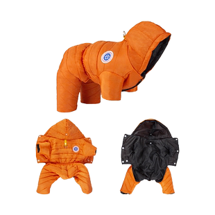 冬季四脚狗狗衣服小型犬比熊泰迪保暖羽绒棉狗棉衣雪纳瑞博美棉服