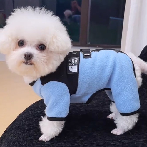 秋冬季四脚小狗狗衣服小型犬比熊泰迪防寒保暖雪纳瑞博美宠物衣服