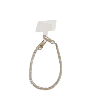 气质高颜值带钻手机壳挂件吊坠手绳高级感细闪手腕带手环多功能钥匙扣包包相机链条挂饰品超好看香槟色女挂链