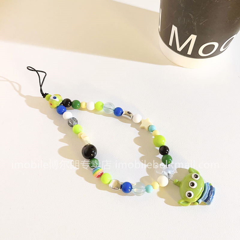 趣味卡通动画人物挂件手机壳链条