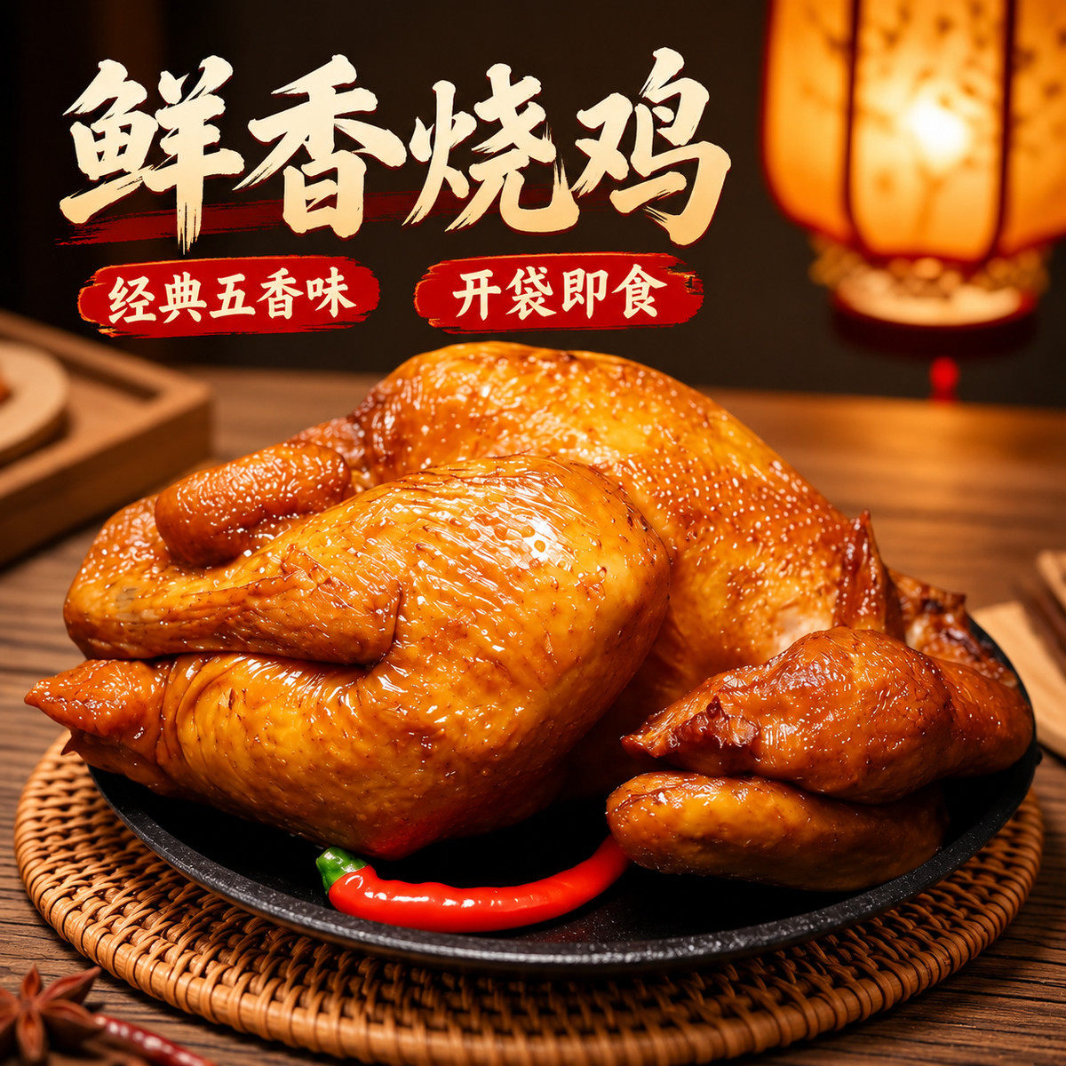 【安徽特产】符离集烧鸡卤味熟食真空即食装脱骨扒鸡卤香鸡肉批发