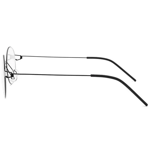 复古眼镜架边圆形平光镜钛合金手工超轻眼镜框无螺丝细文艺男女士