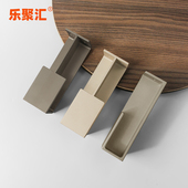 拉门嵌入式 拉手折叠门扣手移门暗拉手工业风谷仓门口袋内嵌把手