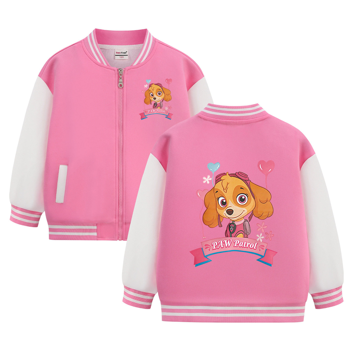 汪汪队天天衣服儿童加厚棒球服女童外套秋冬季女宝宝保暖上衣冬装