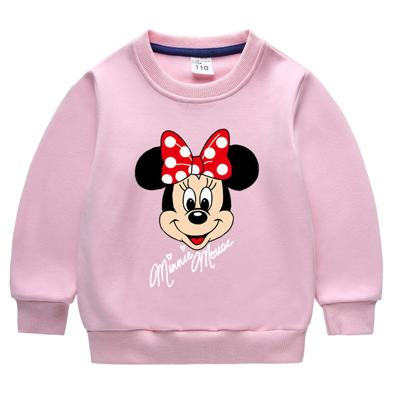 米奇米妮女童卫衣秋冬款女孩2026新款冬装上衣儿童加绒加厚衣服潮